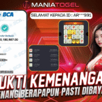 bukti kemenangan maniatogel user id ar