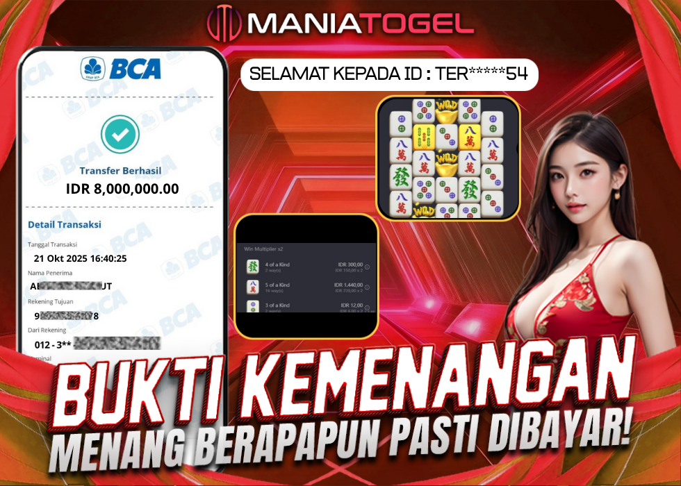 Bukti Kemenangan 8jt di Game Mahjong Ways