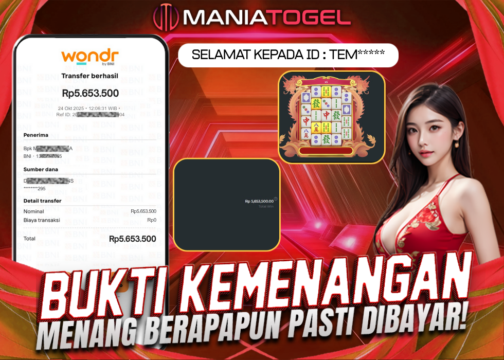 Bukti Kemenangan 5,6 JT di Game Mahjong Ways