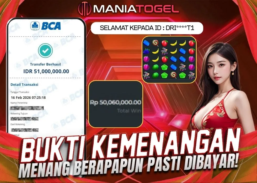Bukti Kemenangan 51 JT di Game Sweet Bomb Drop