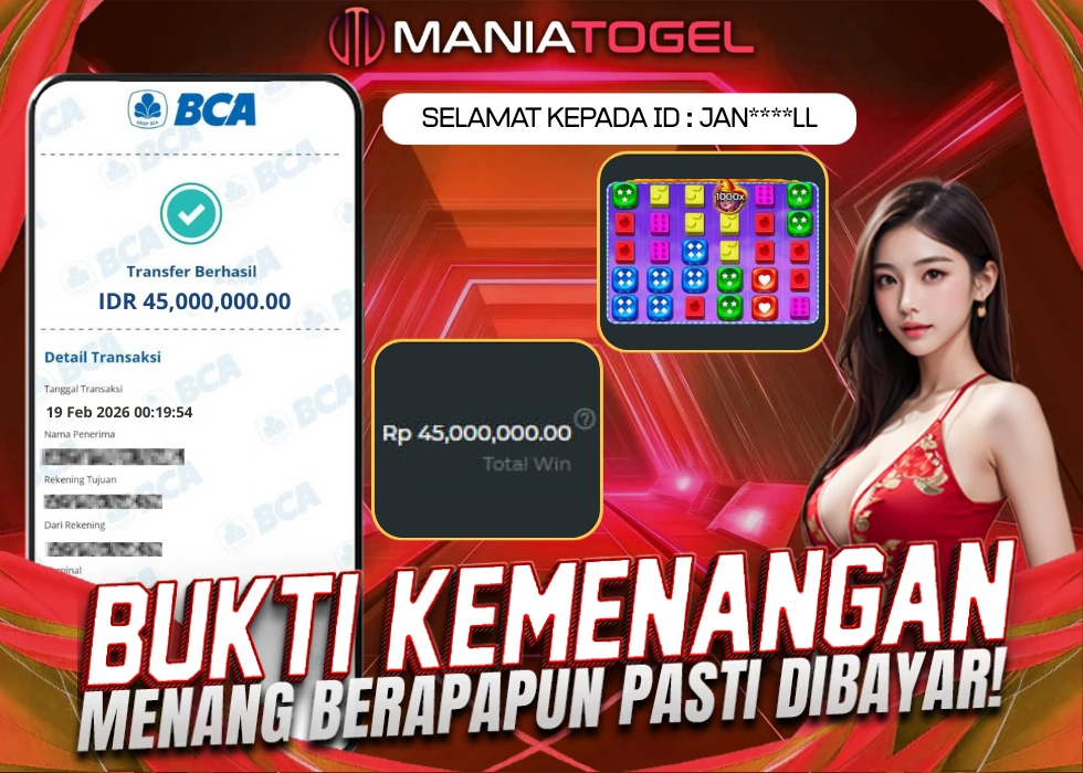 Bukti Kemenangan 45 JT di Game Sweet Dice Bonanza